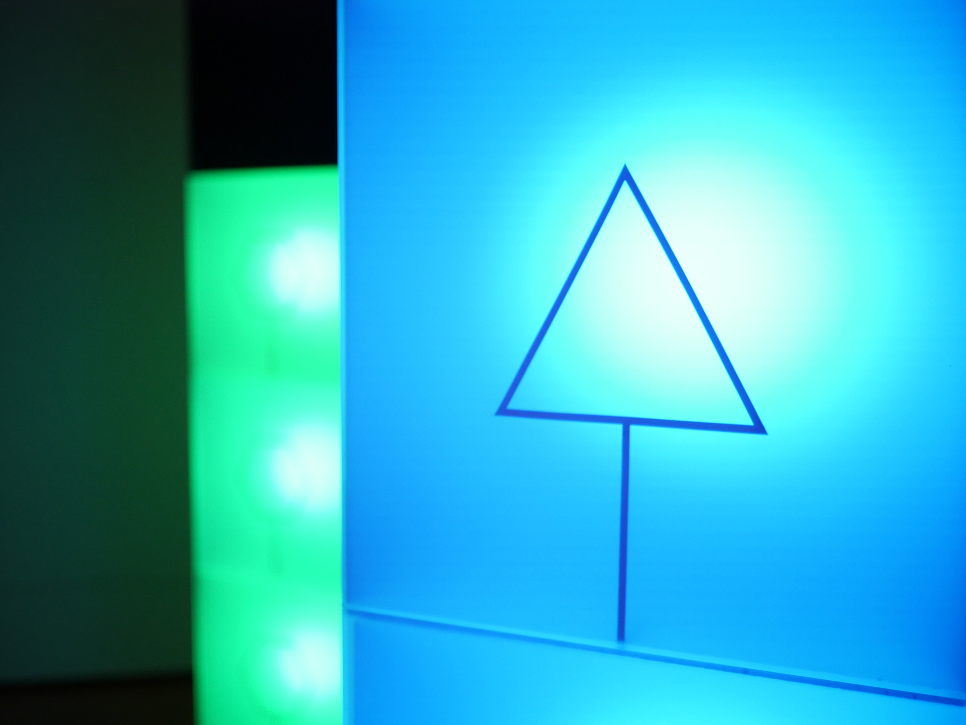 Close-up of the Economy monolith.