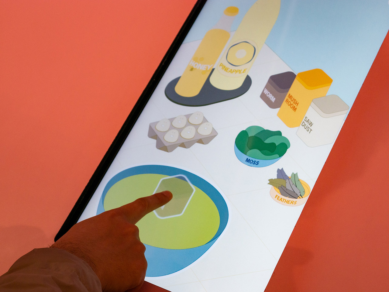 Close-up of the cake ingredients screen in Stack a Snack.