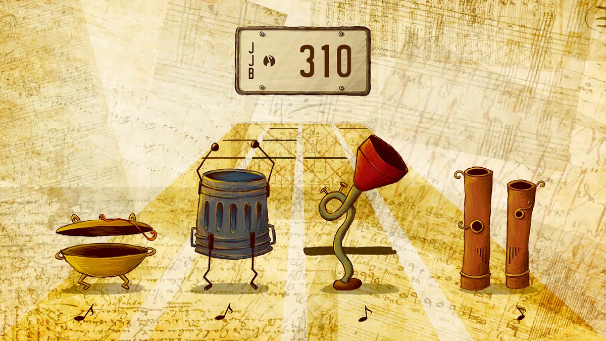 Screenshot of Jump Jump Band in the middle of gameplay.