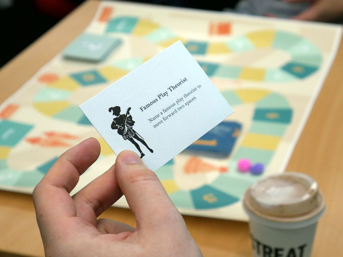 A chance card from the MAGI Board Game.