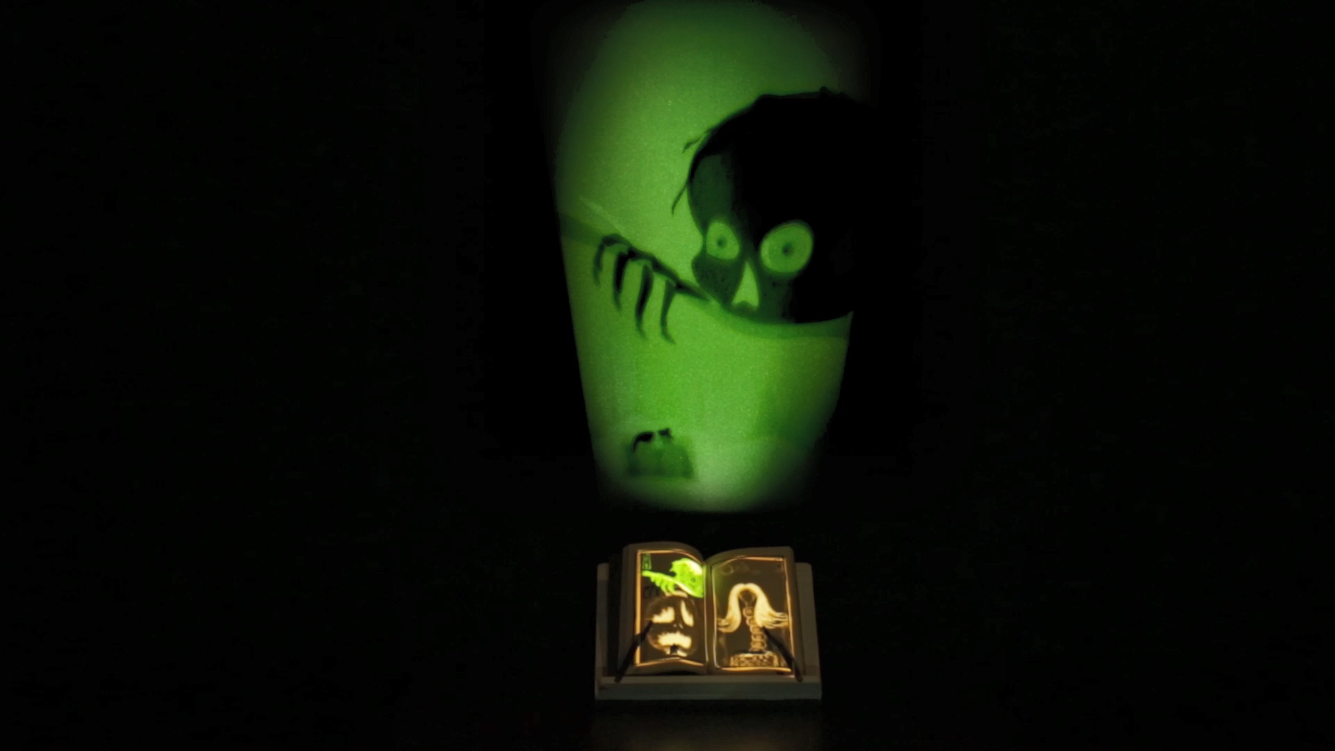 Koheiji yokai in a projected animation.