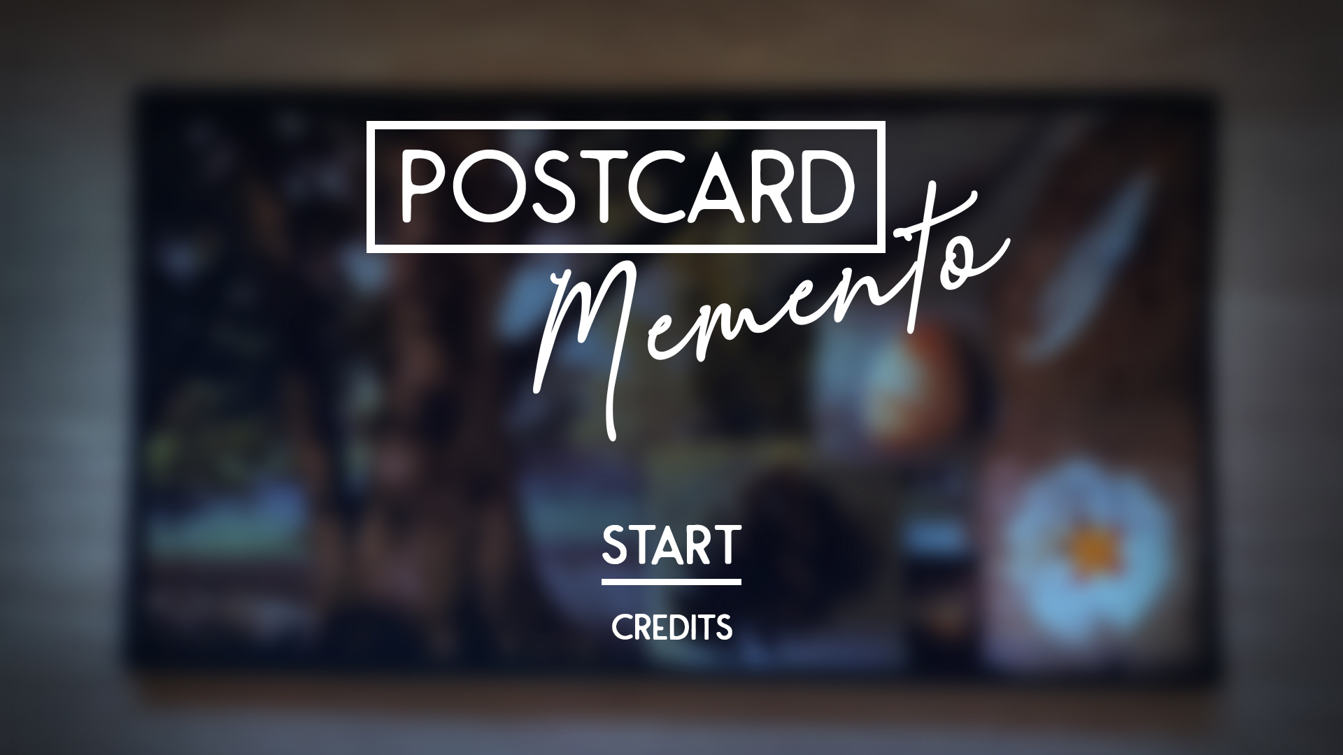 Title screen of Postcard Memento.