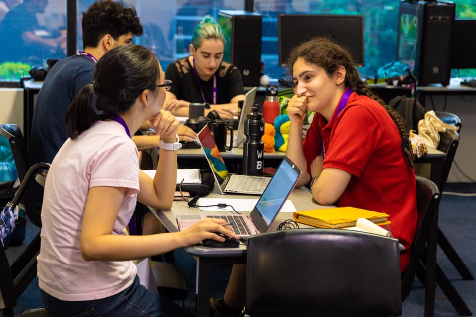 Brainstorming ideas at the Melbourne Global Game Jam 2020.