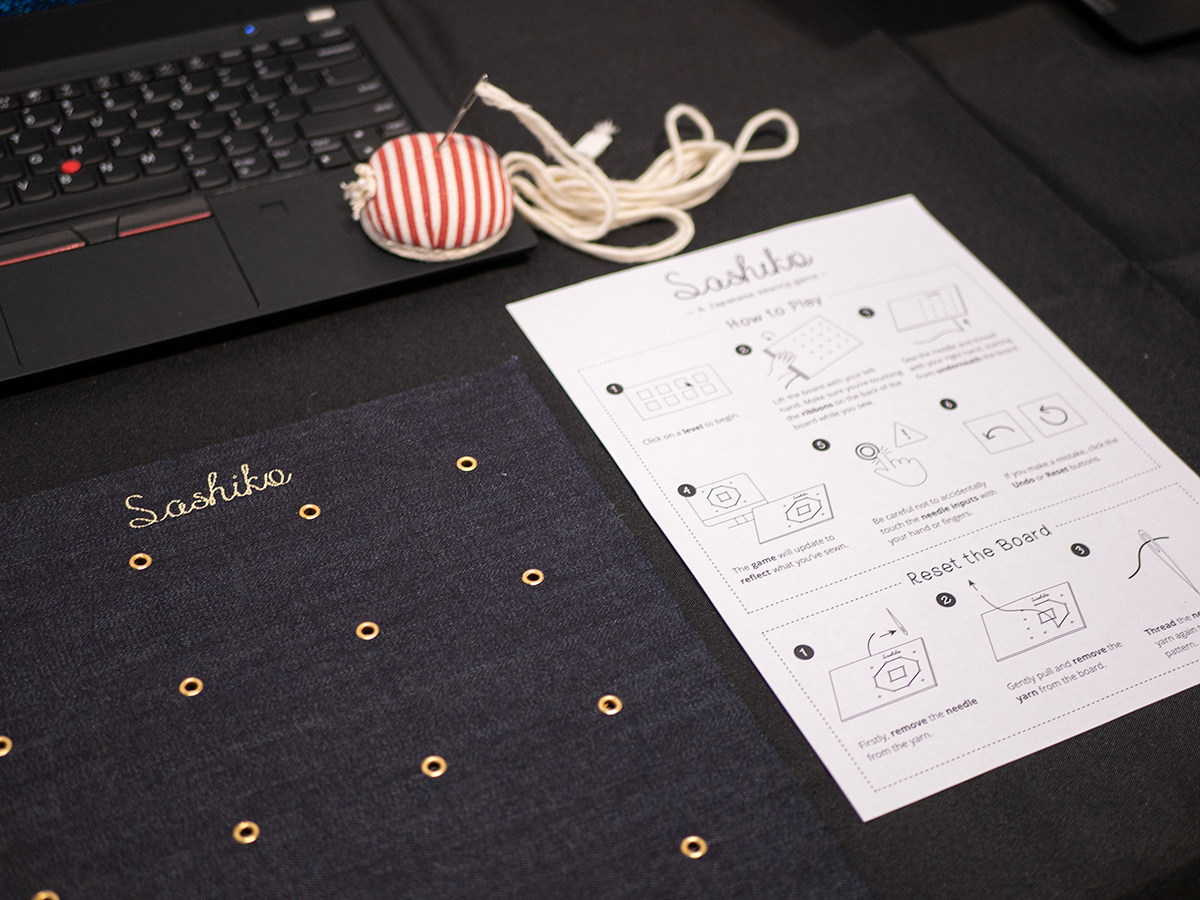Updated Sashiko game controller and instruction sheet.